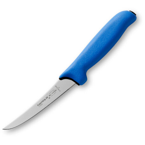 F. DICK Ausbeinmesser Semi-flexibel 13 Cm – Geschwungene Klinge, Roter Griff Für Metzger & Jäger