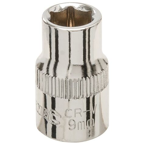 Silverline Steckschlüsseleinsatz 8 Mm, Metrisch, Für 3/8" Antrieb - Chrom-Vanadium-Stahl, Hochglanzverchromt