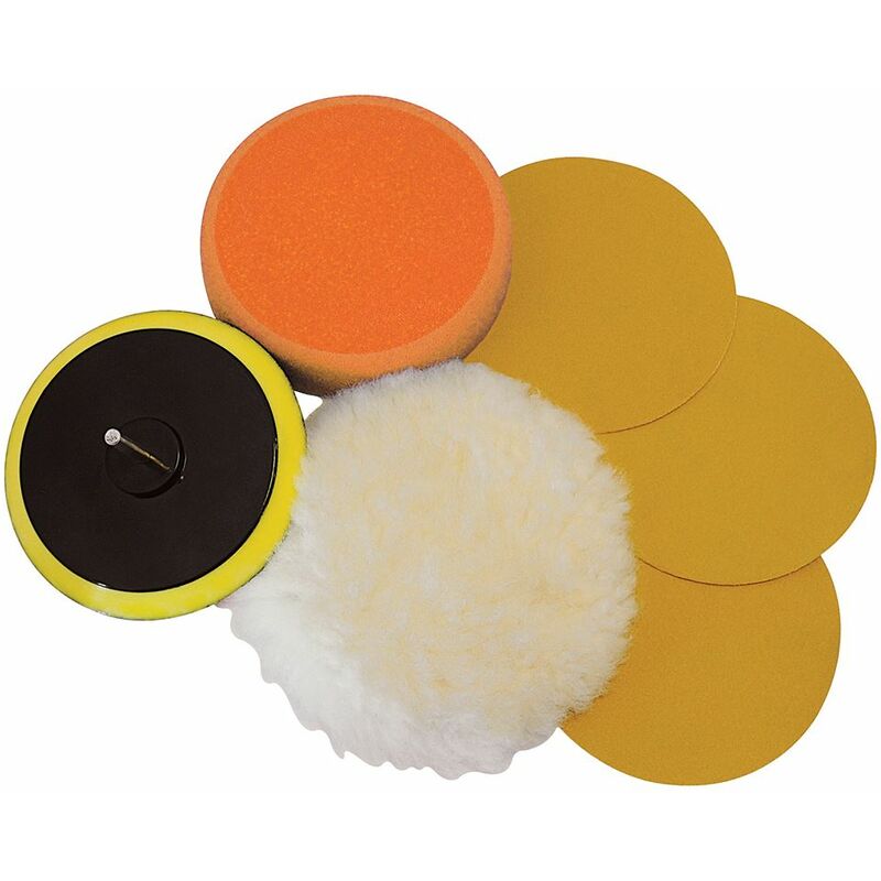 Silverline Sanding & Polishing Kit 6pce 125mm
