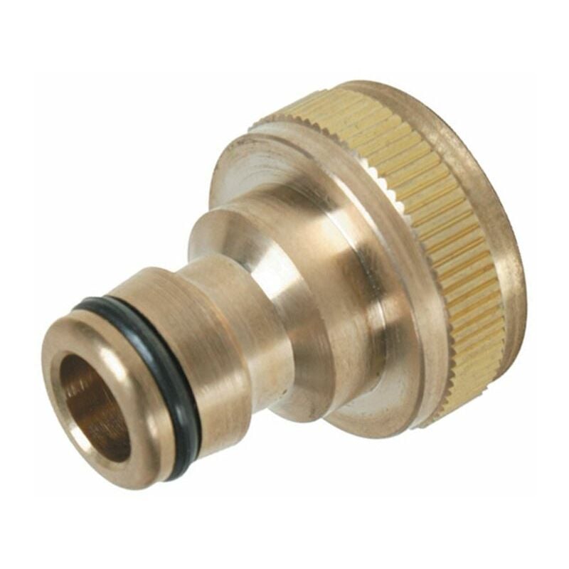 Silverline Tap Connector Brass 3 4 Bsp 1 2 Male