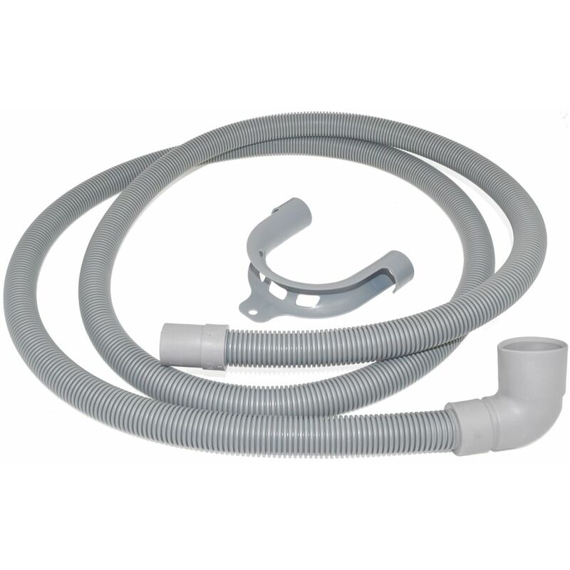 Universal Dishwasher Drain Outlet Hose and Hook 2 Meter Length Bent End