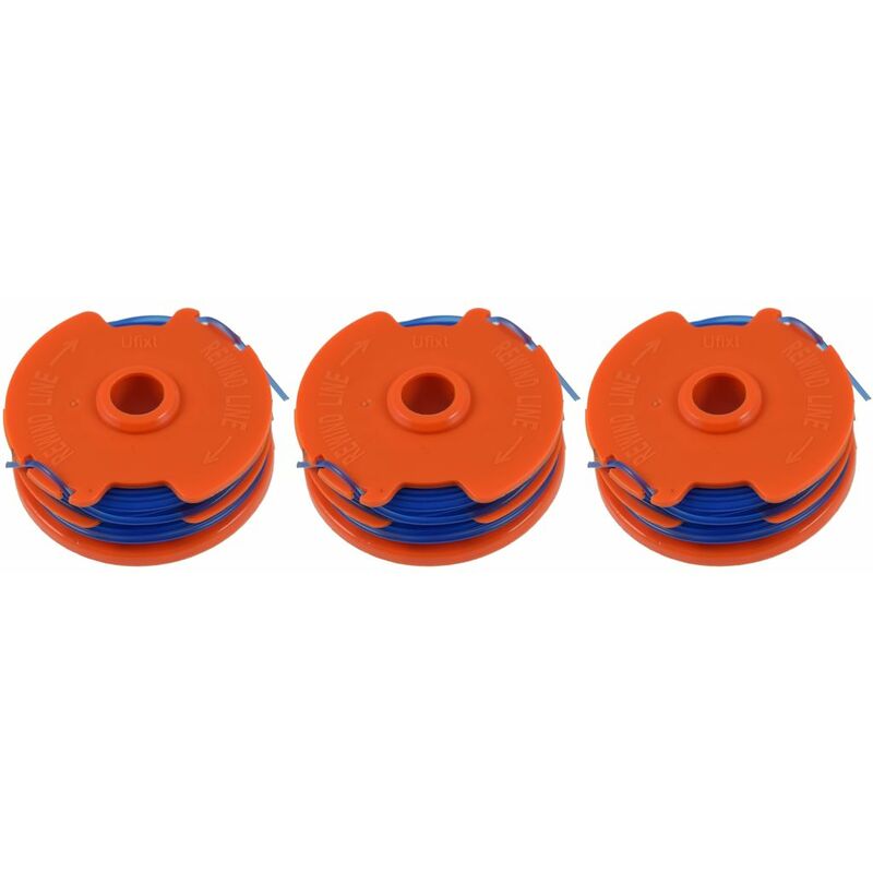 3 x Spool amp Line For Worx WG117 Strimmers 5 Metre