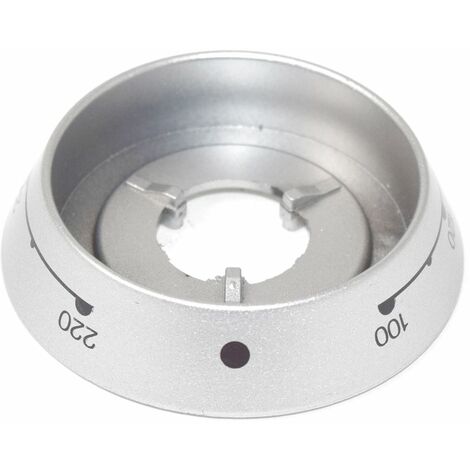 Knob Bezel Top Oven Trad / Prof Silver for Hotpoint Cookers and Ovens (1/2)