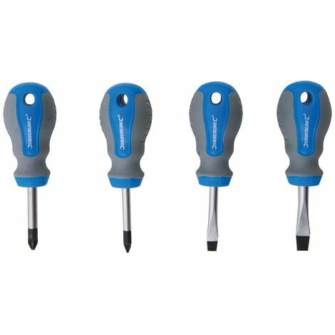 Silverline Stubby Screwdriver Set 4pce - 4pce