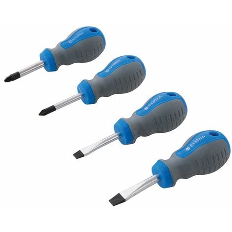 Silverline Stubby Screwdriver Set 4pce - 4pce