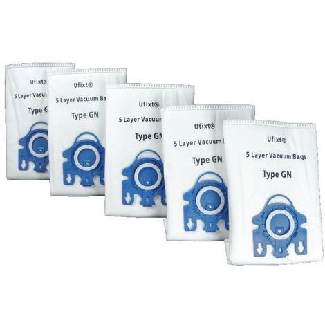 GN BAGS FOR MIELE S313I VACUUM BAGS TYPE GN X 5 + 2 FILTERS (1/5)