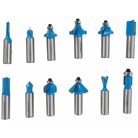 Silverline 12mm TCT Router Bit Set 12pce - 12mm