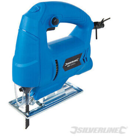 SILVERLINE 450W ELECTRIC JIGSAW HEAVY DUTY WOOD METAL CUTTING SAW & BLADE 270462 (1/10)