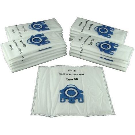 Pack Of 20 GN Bags For Miele S2121 Vacuum Bags Type GN Free Delivery (1/5)