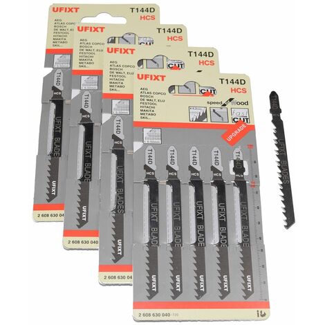 Jigsaw Blades T144D For High Speed Wood Cutting HCS 20 Pack Fits