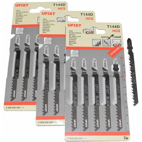 Jigsaw Blades T144D For High Speed Wood Cutting HCS 15 Pack Fits