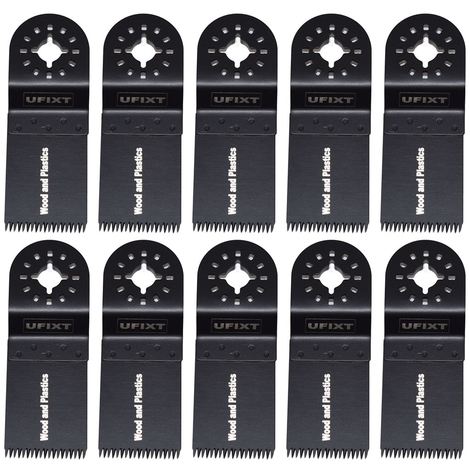 Multi Tool Blade 35mm Wide Course Cut High Carbon Steel HCS For Wood And Plastic 10 pack