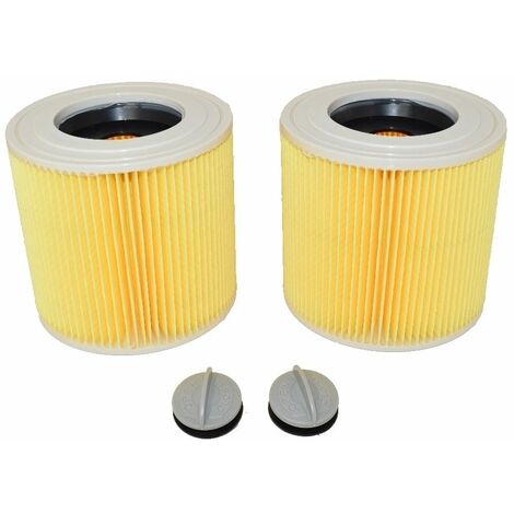 SPARES2GO Cartridge Filter compatible with KARCHER WD2 MV2 IPX4 A2676 A2901  NT27/1 Wet & Dry Vacuum