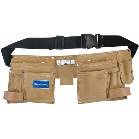 Silverline Double Pouch Tool Belt 11 Pocket - 300 x 200mm