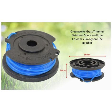 Greenworks Grass Strimmer Trimmer Spool And Line 1.65mm X 6m