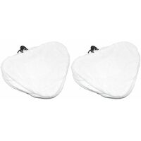 2 X Steam Mop Microfibre Cleaning Cloth Cover Pads Kit Fits Bionaire and Delta