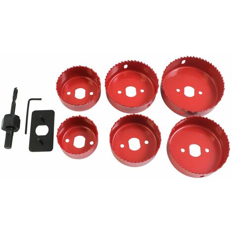 DEKTON DT45840 9 Piece Downlight Installation Kit Includes 6 Holesaw