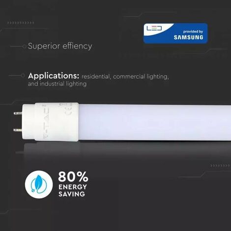 Tube LED T8 18W 120cm Opaque