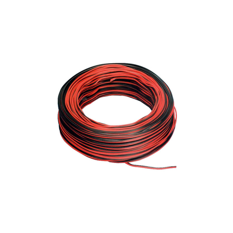 Cable multifilamento rojo/negro soldar tira led 2x0,5mm