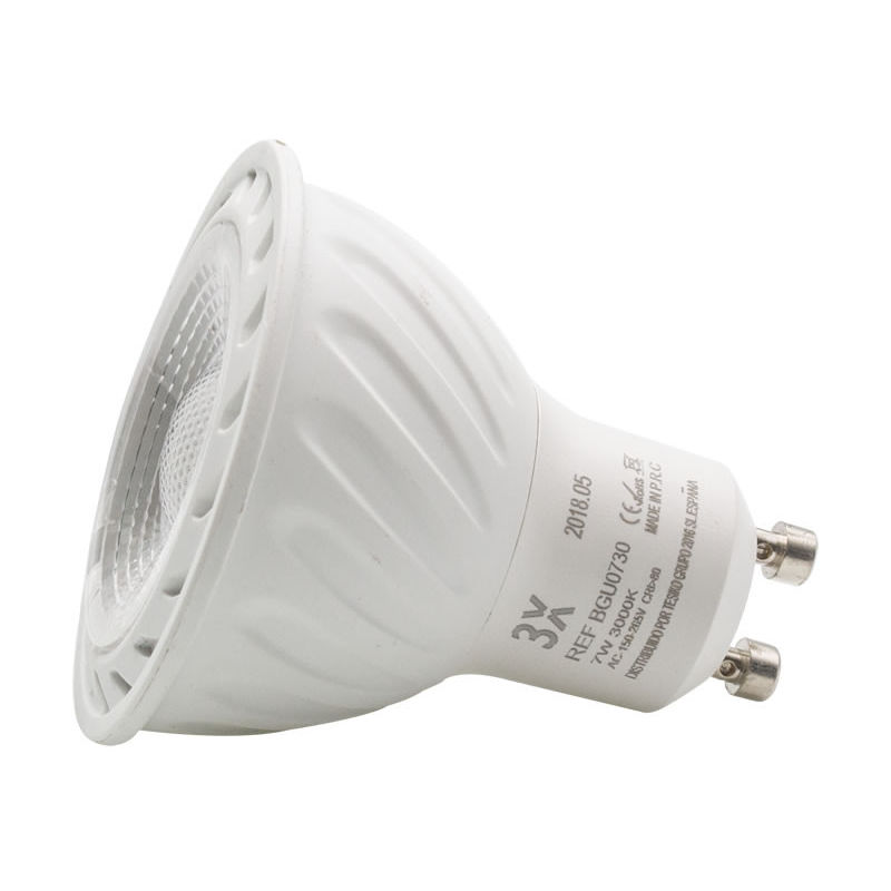 Bombilla led gu10 7w 38º lxt 3000k blanco calido