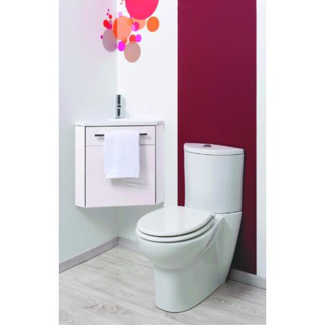 ONDEE - NINO Lavabo esquinero  - 53cm - lacado - Entregado en kit - blanco