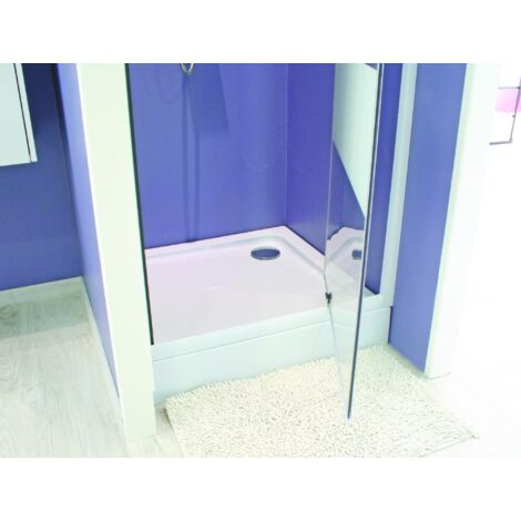 ONDEE - Plato de ducha LARY - Antideslizante - Acrílico - Blanco - 90x90X13cm (1/5)