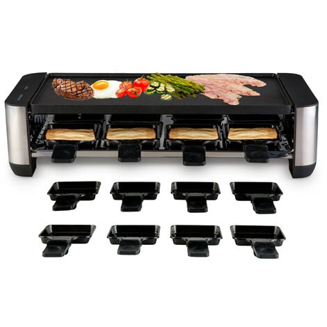 Mellerware - Raclette XL Inox Yummy! 1400W, Appareil 8 personnes, 16  accessoires