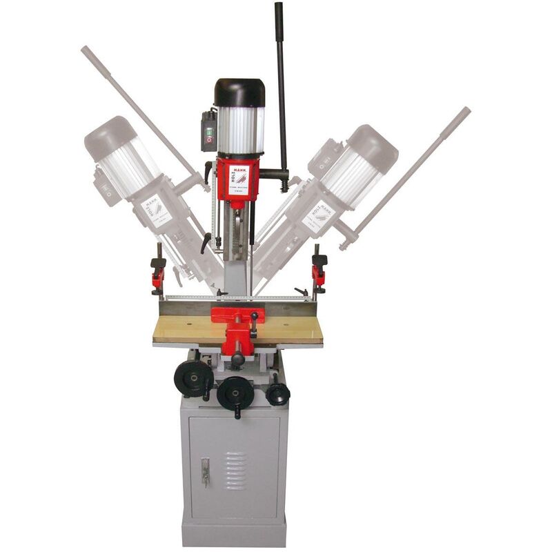 Mortajadora Vertical Holzmann maschinen modelo stm26s230v tenones cuadrados trabajos de calidad volantes grandes arm stm26s