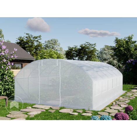 Telone Serra Tunnel 6m² IDMarket 130 G/m² Bianco - Copertura Anti-UV Per Serra Giardino - Foto 5