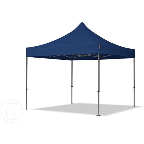 Gazebo Pieghevole TOOLPORT 3x3m Professionale | Tettoia In Alluminio 40mm Con Telo PES 800 E Laterali, Rosso