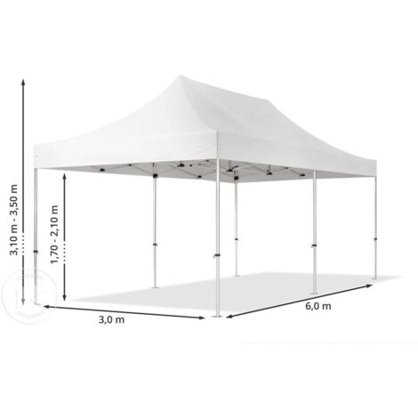 Gazebo Pieghevole 3x3 4,5 cm alluminio professionale - Mondo Gazebo