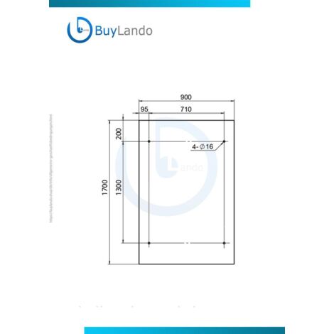 BuyLando.Shop 170x90cm Balcon français, fenêtre parisienne, protection contre les chutes, sortie