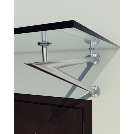 Glaswerk Westfalen- SET V Halter für Vordach - Edelstahl