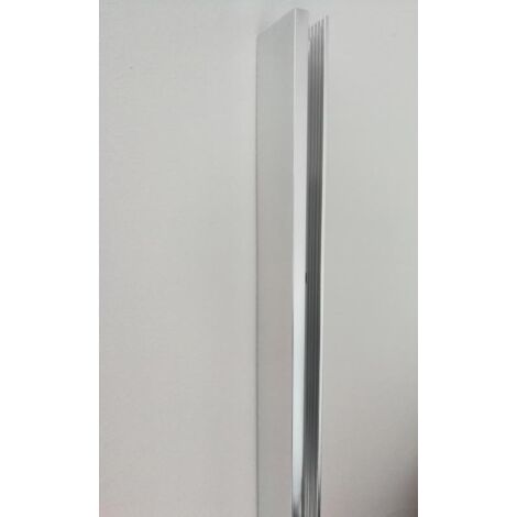 Profilé en aluminium U 2000mm – Largeur 21mm – Hauteur 47mm – Pour verre jusqu'à 10mm – Finition brossée pour murs et sols – Buylando