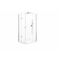 Buylando - Cornelia 100x90x195 cm Cabine de douche d'angle incl. receveur de douche