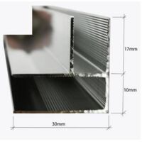 Glaswerk Westfalen- 200x30x27cm Aluminium U-Profil