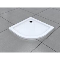 Glaswerk Westfalen - Piatto doccia a quarto di cerchio R55 90x90 cn / sifone