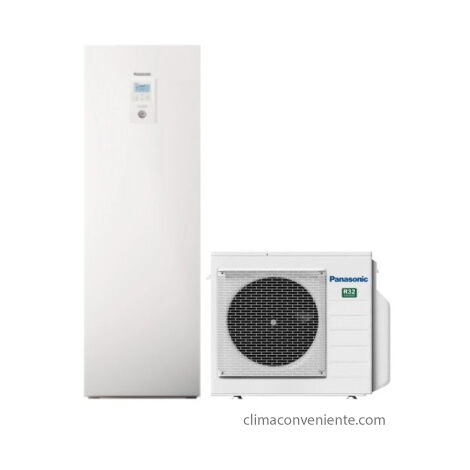 Panasonic Pompa di Calore Aquarea All in One J Generazione Monofase 7 kw splittata con bollitore 200 litri WH-ADC0309J3E5C WH-UD07JE5