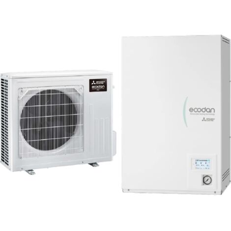 Pompa di calore aria-acqua Mitsubishi ECODAN R32 6 kW – SUZ-SWM60VA2 con Hydrobox ERSD-VM2E (senza serbatoio), classe A+++