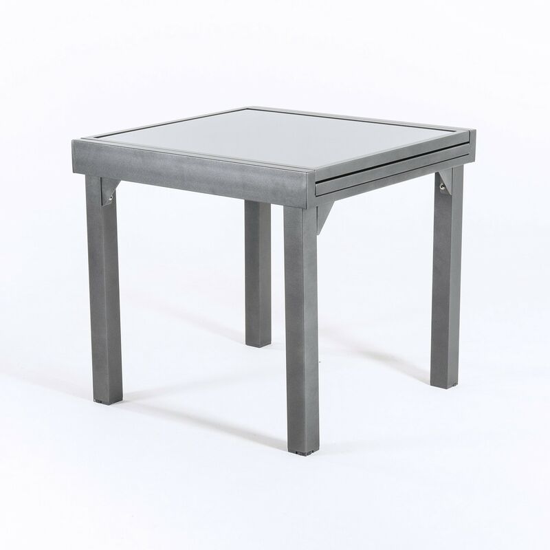 Park Alley Table de Jardin avec Cadre aluminium Assemblage facile avec Tables similaires Stable et facile dentretien ! Dimensions env Pour 4 Personnes 78 x 978cm 
