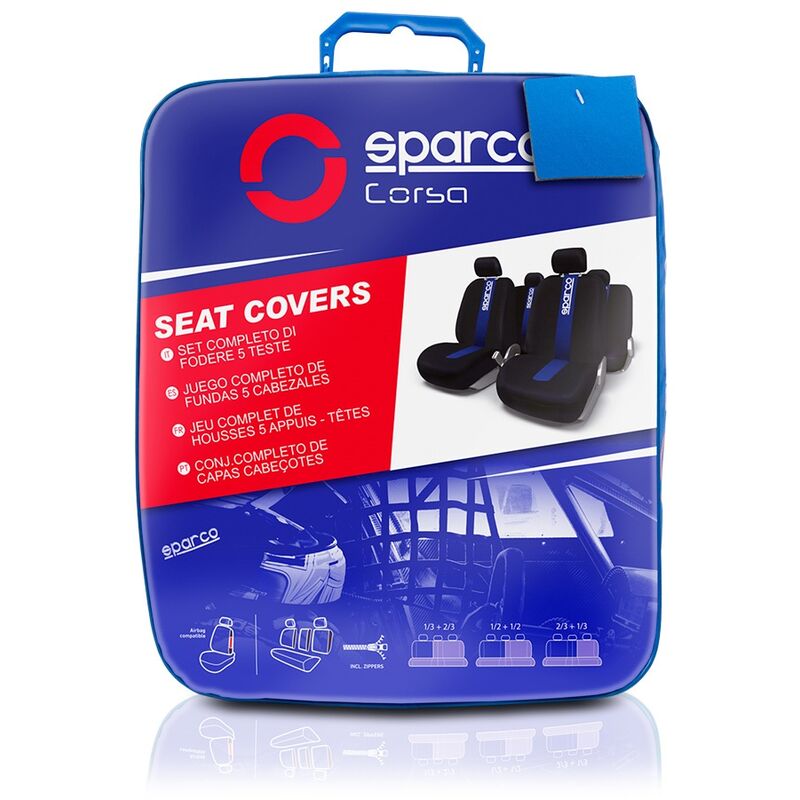 Sitzbezüge fürs Auto - von Sparco - 4er Set Blau