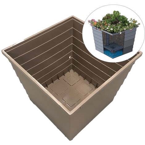 BERA WaterUps selbstbewssernder Pflanztopf  fr den Auenbereich  Beige