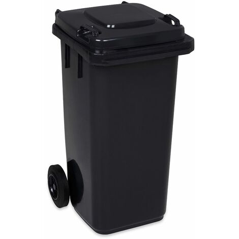 Mülltonne - 120 Liter / 120l - Grau - EU-DIN-Müll-Tonne günstig im