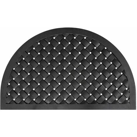 Relief Gummi Fußmatte SVETLANA 40x60 cm schwarz