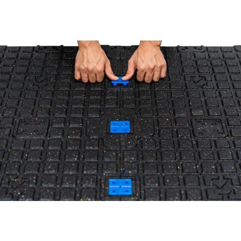 Sport-Tile Bodenschutz- Gummimatte für Fitnessstudio und Sport