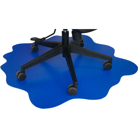 Bodenschutz Splash - Bürostuhlmatte - 101x101 cm - Blau