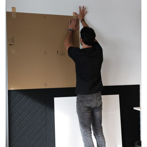 Whiteboard / Pinnwand-Paket 100x200 cm - 1 Whiteboard + 1 Akustikplatte - Grau