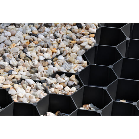 Kiesmatte Gravel Fix Pro ca. 120x80 cm 0,9 m2 Schwarz