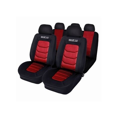 Sparco Auto Sitzbezüge - Rot/Schwarz - 4er Set