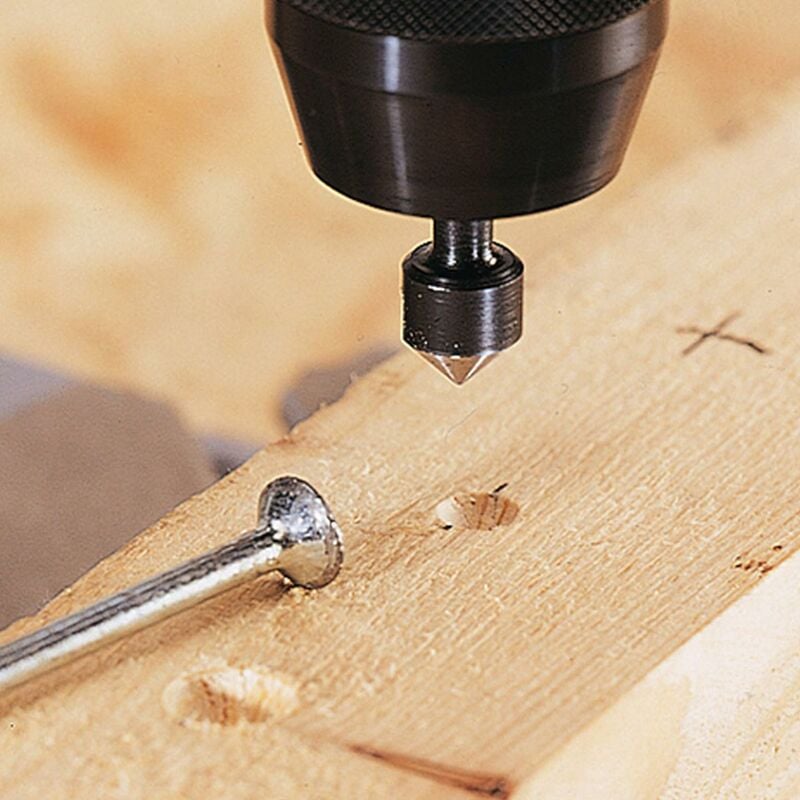 Fresa avellanador 12 mm para madera con vástago de 6 mm Ratio